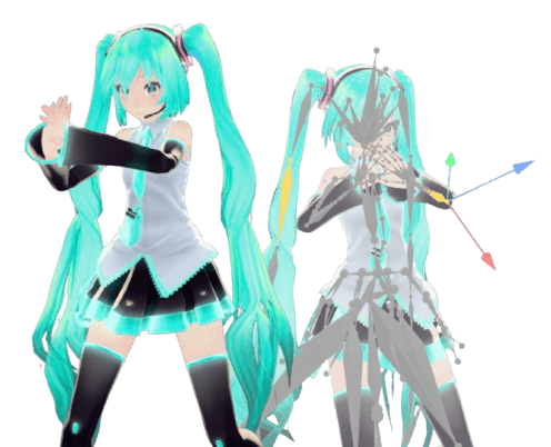 Creating MMD(MikuMikuDance) on the Web